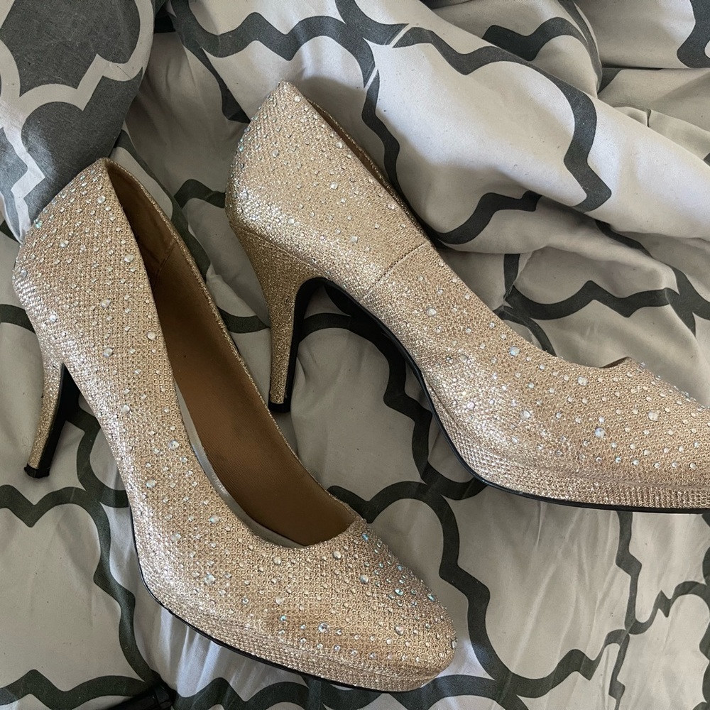 Elegant Gold High Heels